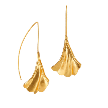 Earring made from brass, goldplated